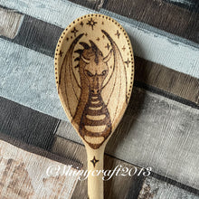 Load image into Gallery viewer, Wooden Spoon in Various Designs |Pyrography Kitchen Witch Spoons | Woodburning Kitchen Decor | Witch Gift