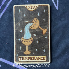 Load image into Gallery viewer, Wooden Tarot Cards |  Pyrography Witch Art | Woodburning Altar Decor | Witch Gift | Divination Witch