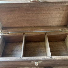 Load image into Gallery viewer, Wooden Box with Moon Phases Design | Pyrography  |Woodburning | Witch Gift | Tea Box