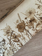 Load image into Gallery viewer, PREORDER ONLY - AS SEEN IN BBC ONE MAKE IT AT MARKET | Where the Wildflowers Grow Pyrography Artwork | Woodburning Wall Art