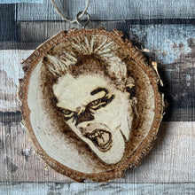 Load image into Gallery viewer, Horror Character Pyrography Wooden Hanging Decorations | Woodburning Halloween Decor