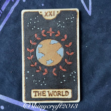 Load image into Gallery viewer, Wooden Tarot Cards |  Pyrography Witch Art | Woodburning Altar Decor | Witch Gift | Divination Witch