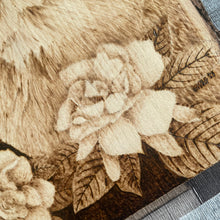 Load image into Gallery viewer, Howling Wolf and Moon Pyrography Art, Woodburning Art