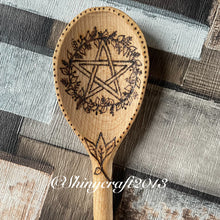 Load image into Gallery viewer, Wooden Spoon in Various Designs |Pyrography Kitchen Witch Spoons | Woodburning Kitchen Decor | Witch Gift