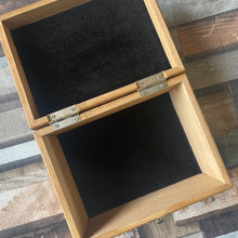 Load image into Gallery viewer, As Seen on BBC’s Make it at Market! Wooden Box with Triple Flower Moon Design | Pyrography  Art | Woodburning Gift | Two sizes available