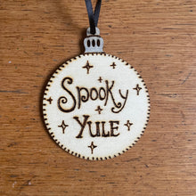 Load image into Gallery viewer, Custom Design for Wooden Bauble | Unique Gift | Christmas Tree Decoration | Pyrography Decor | Woodburning Gift | Alternative Christmas Decor