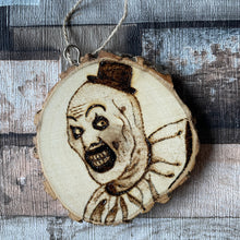 Load image into Gallery viewer, Horror Character Pyrography Wooden Hanging Decorations | Woodburning Halloween Decor