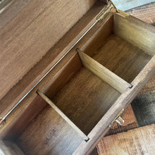 Load image into Gallery viewer, Wooden Box with Moon Phases Design | Pyrography  |Woodburning | Witch Gift | Tea Box