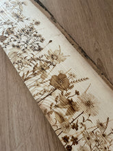 Load image into Gallery viewer, PREORDER ONLY - AS SEEN IN BBC ONE MAKE IT AT MARKET | Where the Wildflowers Grow Pyrography Artwork | Woodburning Wall Art