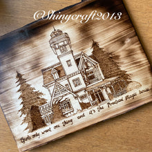 Load image into Gallery viewer, Practical Magic House Woodburning Pyrography Art