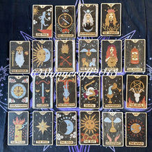 Load image into Gallery viewer, Major Arcana Wooden Tarot cards - Pyrography - Woodburning