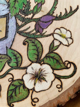 Load image into Gallery viewer, Witch Poison Bottle Woodburning Art  | Pyrography Wall Art | Witch Gift | Altar Decor
