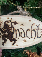 Load image into Gallery viewer, Krampusnacht Wooden Sign | Pyrography | Woodburning | Christmas Decor