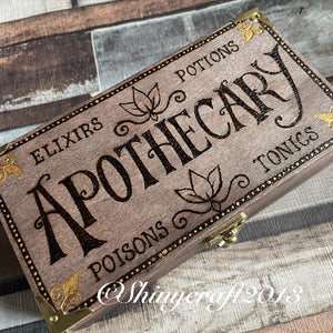 Apothecary Wooden Box