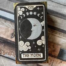 Load image into Gallery viewer, The Moon Tarot Box - Pyrography - Woodburning