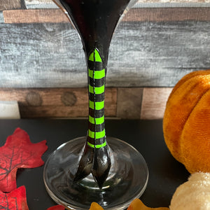 Witch Handpainted Wine Glass | Can be Customised and Personalised