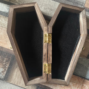 Deathshead Moth Coffin Box - Pyrography - Woodburning
