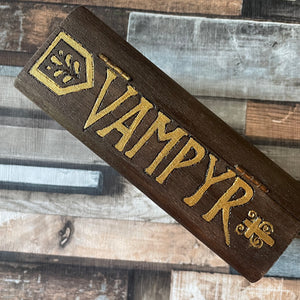 Buffy Inspired Vampyr Book Wooden Box