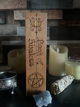 Load image into Gallery viewer, Book of Shadows Wooden Box | Pyrography | Woodburning | Book Box