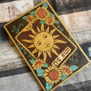 Hand-Burned Pyrography Tarot Card Artwork | Mystical Wooden Wall Art | Woodburning Witch Gift | Spiritual | Altar Decor