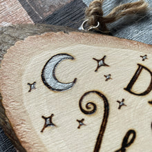 Load image into Gallery viewer, Drink Up Witches Wooden Sign | Practical Magic Midnight Margaritas Inspired | Pyrography | Woodburning