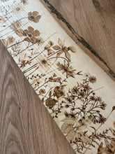 Load image into Gallery viewer, Where the Wildflowers Grow Pyrography Art