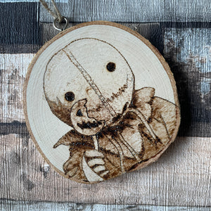 Horror Character Pyrography Wooden Hanging Decorations | Woodburning Halloween Decor