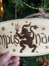 Load image into Gallery viewer, Krampusnacht Wooden Sign | Pyrography | Woodburning | Christmas Decor