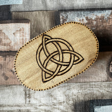 Load image into Gallery viewer, Triquetra Mini Wooden Box | Woodburning | Pyrography