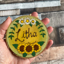 Load image into Gallery viewer, Litha Altar Decoration | Witch Sabbat | Pagan Celebration | Woodburning | Pyrography