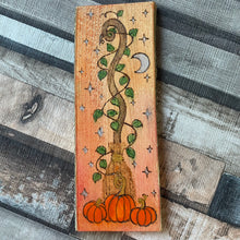 Load image into Gallery viewer, Witch Broomstick Woodburning Pyrography Altar Decor