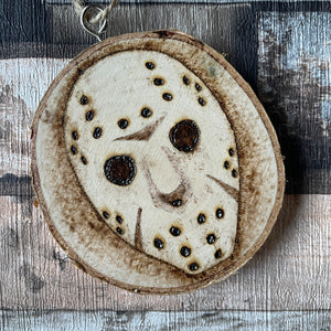 Horror Character Pyrography Wooden Hanging Decorations | Woodburning Halloween Decor
