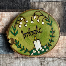Load image into Gallery viewer, Imbolc Wooden Altar Decoration