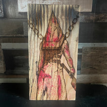 Load image into Gallery viewer, Pyramid Head Woodburning Art | Pyrography | Silent Hill Horror Character Artwork