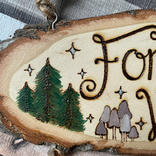 Load image into Gallery viewer, Forest Witch Wooden Sign, Woodburning, Pyrography