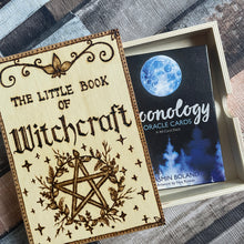 Load image into Gallery viewer, Witch Wooden Book Box | Woodburning | Pyrography | Witchcraft Gift