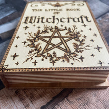 Load image into Gallery viewer, Witch Wooden Book Box | Woodburning | Pyrography | Witchcraft Gift