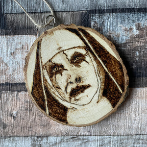 Horror Character Pyrography Wooden Hanging Decorations | Woodburning Halloween Decor
