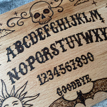 Load image into Gallery viewer, Ouija Wooden Chopping Board | Beech Wood Pyrography | Woodburning