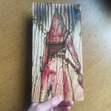 Load image into Gallery viewer, Pyramid Head Woodburning Art | Pyrography | Silent Hill Horror Character Artwork