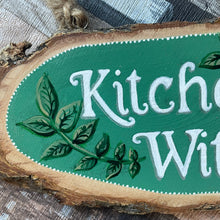 Load image into Gallery viewer, Kitchen Witch Wooden Sign, Handpainted