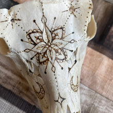 Load image into Gallery viewer, Real Animal Skull Handburned with Pyrography | Woodburning Bone Art | Witch Gift | Altar Decor | Home Decor