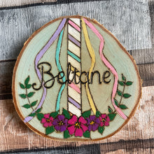 Load image into Gallery viewer, Beltane Altar Decoration | Witch Sabbats | Pagan Celebration |Woodburning | Pyrography