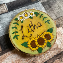 Load image into Gallery viewer, Litha Altar Decoration | Witch Sabbat | Pagan Celebration | Woodburning | Pyrography