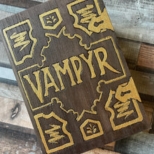 Load image into Gallery viewer, Buffy Inspired Vampyr Book Wooden Box