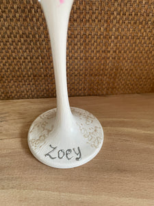 Bride and Groom Wedding Glasses | Handpainted Personalised Portrait Wine or Champagne Glasses
