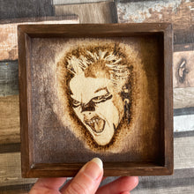 Load image into Gallery viewer, Horror Character Pyrography Art | Hand-Burned Wooden Horror Icons | Woodburning Fan Art