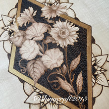 Load image into Gallery viewer, Birth Month Flower Pyrography Art