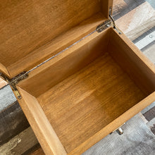 Load image into Gallery viewer, Sunflower Pyrography Wooden Box | Woodburning Jewellery Box