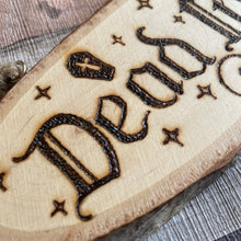 Load image into Gallery viewer, Dead Inside Wooden Sign |Pyrography Home Decor |Woodburning | Goth Decor